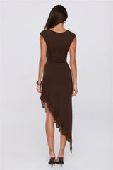 Downtown Energy Maxi Dress Brown