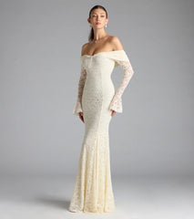 Blakely Off-The-Shoulder Mermaid Lace Formal Dress