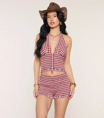 City Stroll Gingham Shorts
