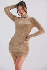 Fawn Chenille Mini Dress