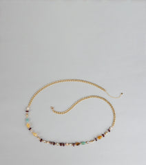 New Obsession Beaded Stone Chain Belt