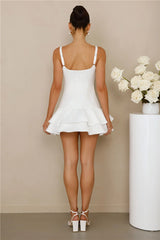 Majestic Silhouette Mini Dress White