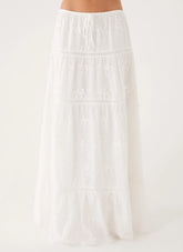 Yours To Keep Maxi Skirt - White