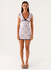 Rocca Mini Dress - Lavender Meadow