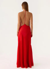 Leilah Maxi Dress - Cherry