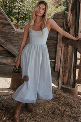 Soft Blue Corset Sundress