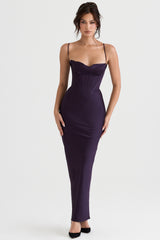 Night Shade Corset Maxi Dress