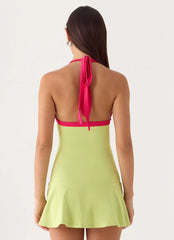 Dumdi Mini Dress - Lime