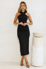 Crushing On You Midi Dress Black