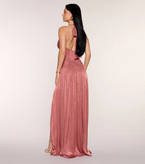 Malinda Satin A-Line Formal Dress