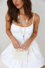 Preppy Mini Dress White