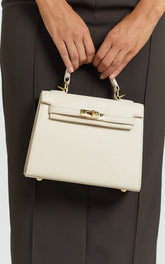 Hera Bag - Top Handle Crossbody Bag in Bone