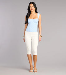 Plans Secured Ponte Capri Pants