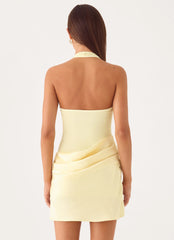 Deena Mini Dress - Yellow