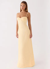 Samah Maxi Dress - Lemon