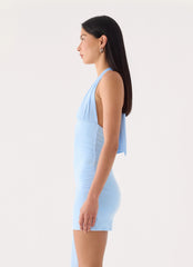 Dinah Halter Mini Dress - Blue