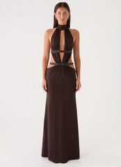 Kendrah Maxi Dress - Chocolate