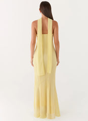 Under The Pagoda Maxi Dress - Yellow