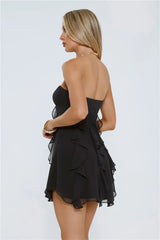 Imagine It Strapless Mini Dress Black