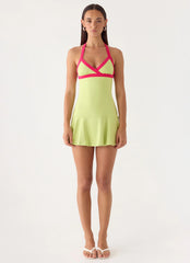 Dumdi Mini Dress - Lime