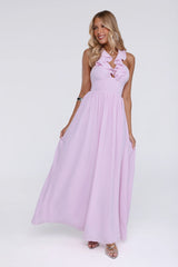 Celebrate You Halter Maxi Dress Pink