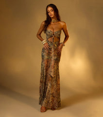Rare Find Animal Print Maxi Dress