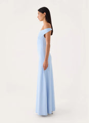 Diranda Off Shoulder Maxi Dress - Blue
