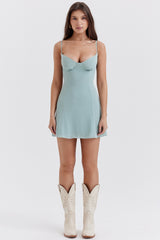 Light Jade Mini Dress