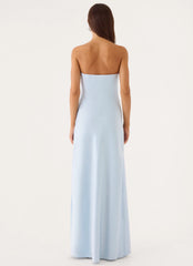 Conni Strapless Maxi Dress - Blue