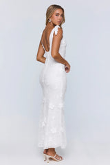 Poolside Summer Maxi Dress White