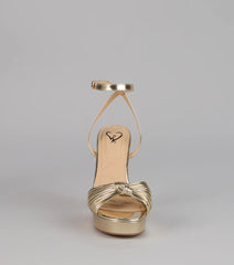 Extra Shine Platform Block Heels