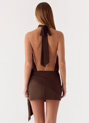 Power Up Mini Dress - Rose Taupe