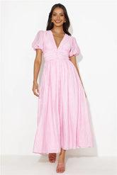 Afternoon Treat Midi Dress Pink