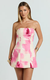 Catharine Mini Dress - Peach