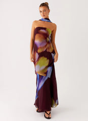 Under The Pagoda Maxi Dress - Dark Floral