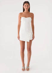 Jennah Mini Dress - White Dove