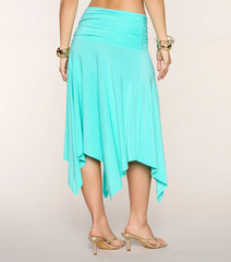 Sleek And Flirty High-Slit Midi Skirt