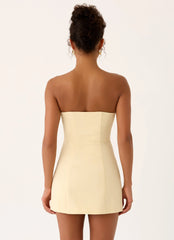 Luna Rosa Mini Dress - Baby Yellow