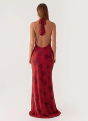 Freja Maxi Dress - Cherry Rose