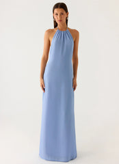 Le Soleil Halter Maxi Dress - Periwinkle