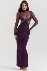 Black Grape Maxi Dress