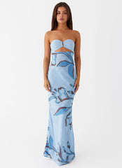 Tropicana Maxi Dress - Blue Floral