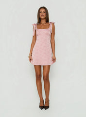 Neverending Satin Mini Dress Pink