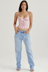 Rose Lace Underwired Corset