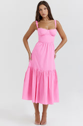 French Pink Midi Sundress