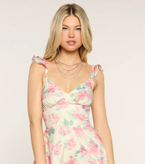 Sallie Floral A-Line Dress With Pockets
