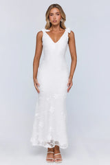 Poolside Summer Maxi Dress White