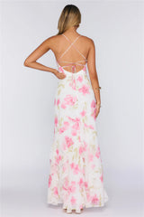 Rose Air Maxi Dress White