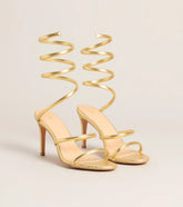 Golden Hour Spiral Stiletto Heels