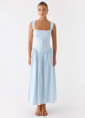 Emmalina Midi Dress - Blue